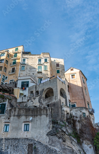 Typical houses from Minori, by Amalfi coast, Italy