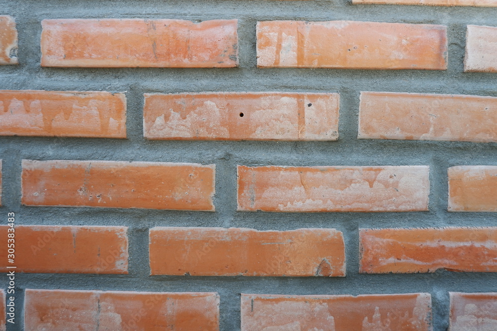 Obraz premium red brick wall background