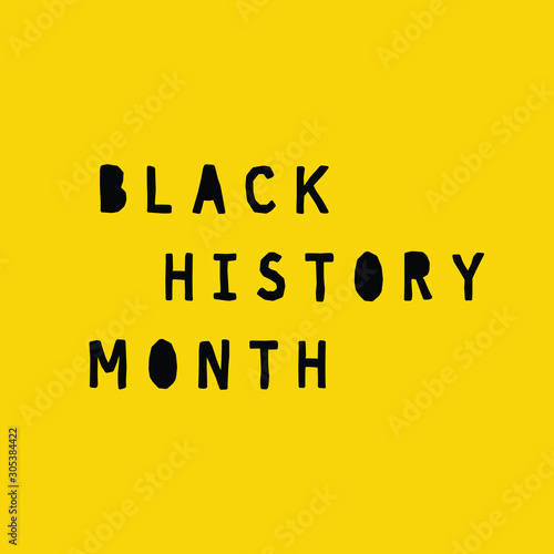 Black history month banner vector