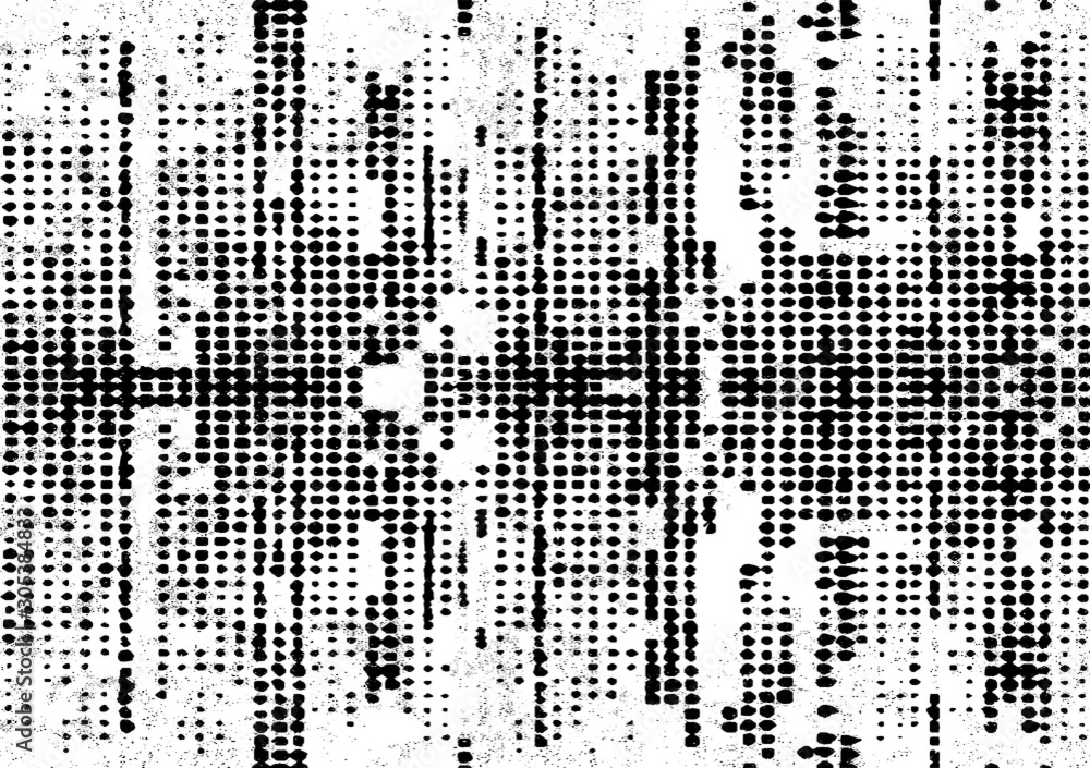 Fototapeta premium Rough black and white texture vector. Distressed overlay texture. Grunge background. Abstract textured effect. Vector Illustration. Black isolated on white background. EPS10.