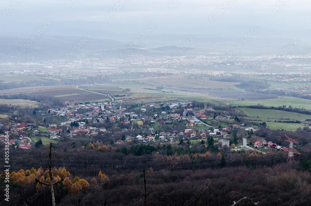 panorama na Preszów Słowacja