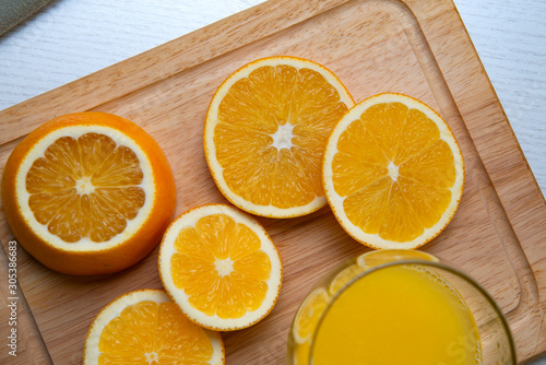 Orange juice  healthy breakfast