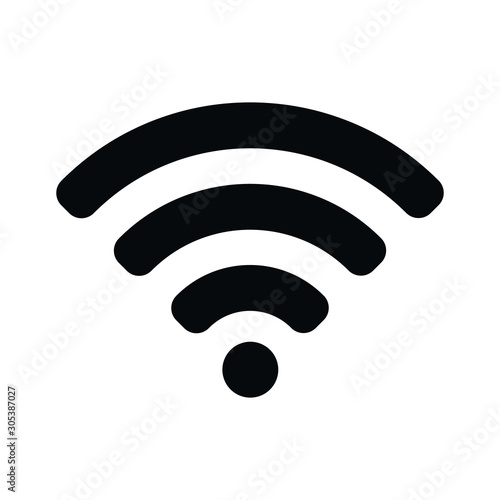 Wifi signal icon wireless symbol connection. Web network connect logo sign. Vector illustration image. Isolated on white background. photo