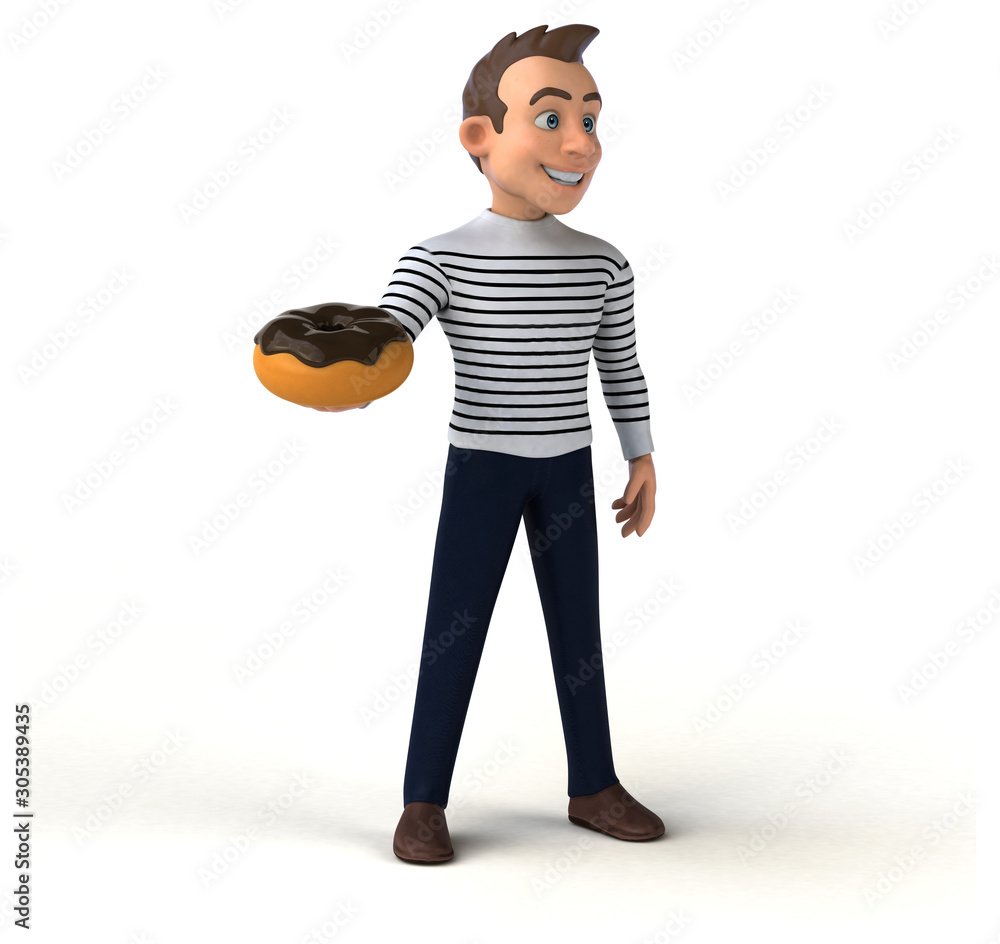 Fun 3D cartoon casual character Fun 3D cartoon casual character