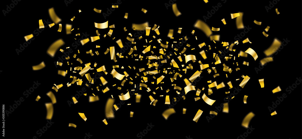 Golden Confetti Centre Black Header Golden Confetti Centre Black Header
