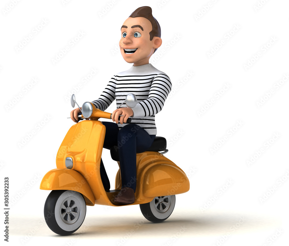 Fun 3D cartoon casual character Fun 3D cartoon casual character
