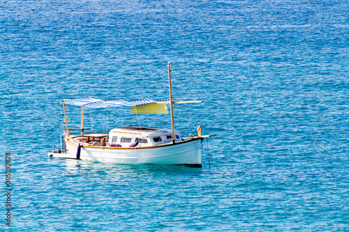 Traditional Menorca boat called 