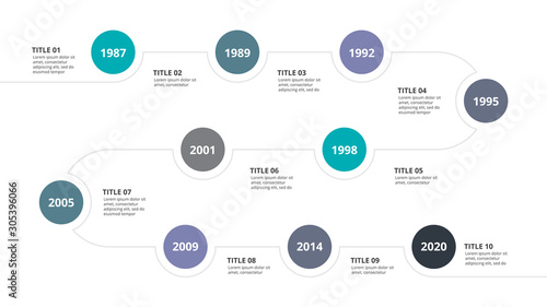 Creative concept for infographic timeline. Process chart. Vector business template for presentation.