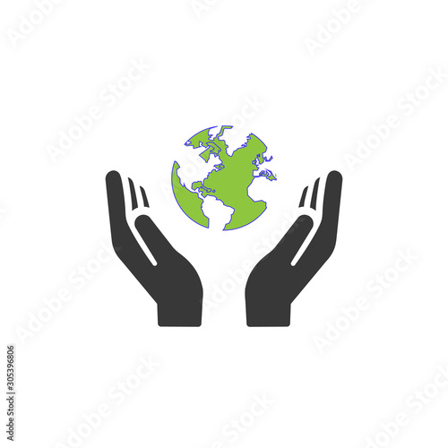 Global hands composition of bumpy items in various sizes and color tints, based on global hands icon. Vector abrupt items are combined into composition. Global hands icons collage with dotted pattern.
