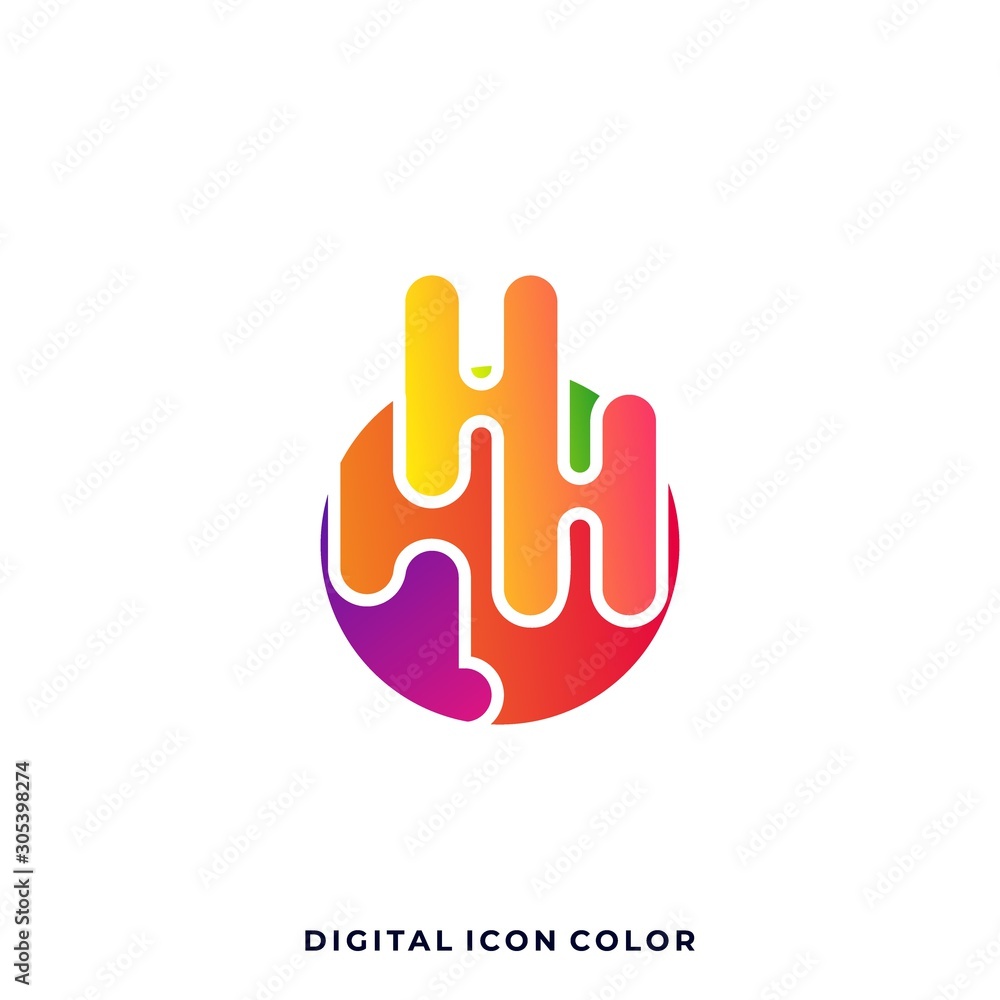 Obraz premium Abstract Circle Illustration Vector Template