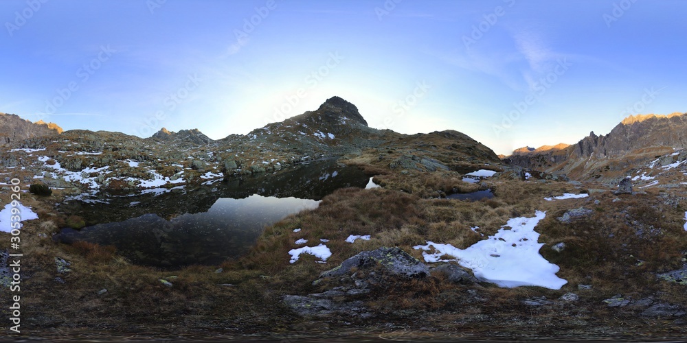 Svišťová valley in Tatra Mountains - 360 Panorama