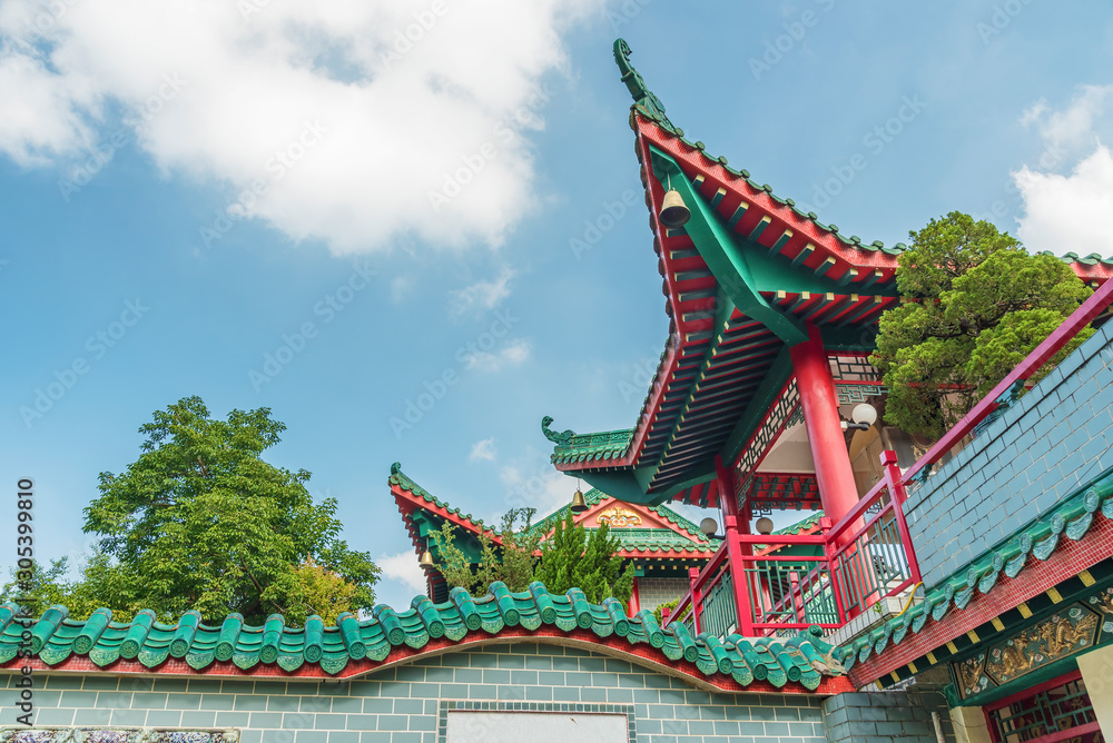 Details of historical Chinese temple in Hong Kong Details of historical Chinese temple in Hong Kong