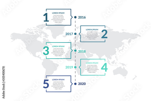 timeline infographic template design . business infographic concept for presentations, banner, workflow layout, process diagram, flow chart