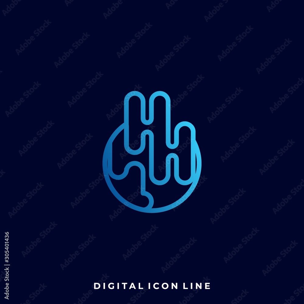 Fototapeta premium Abstract Circle Illustration Vector Template