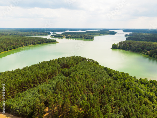 Canvastavla Jezioro wdzydze las kaszuby