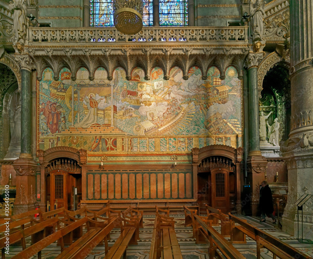 Obraz premium Fresque Notre-Dame-du-Rosaire