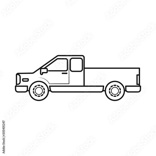 Vector design of car and transportation logo. Graphic of car and cabin stock vector illustration.