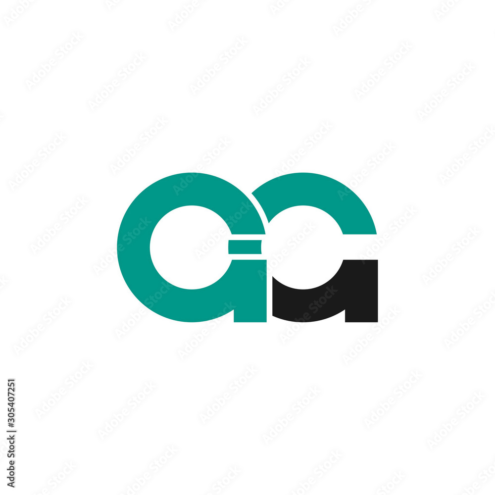 initial letter AA modern linked circle round lowercase logo initial letter AA modern linked circle round lowercase logo
