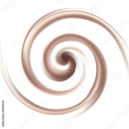 Vector background of swirling chocolate texture