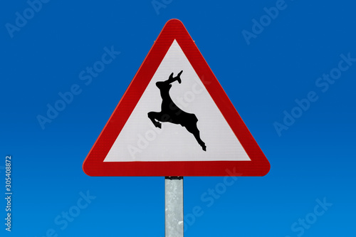 Animal warning traffic signs