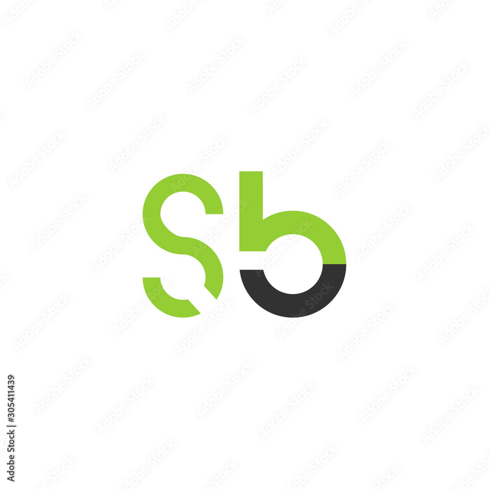 Initial letter SB lowercase logo design template.Can be used for workflow layout template, banner, marketing, infographics. Initial letter SB lowercase logo design template.Can be used for workflow layout template, banner, marketing, infographics.