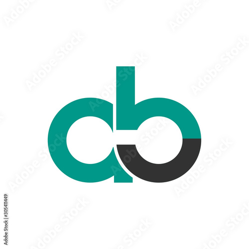 Initial letter AB lowercase logo design template.Can be used for workflow layout template, banner, marketing, infographics.