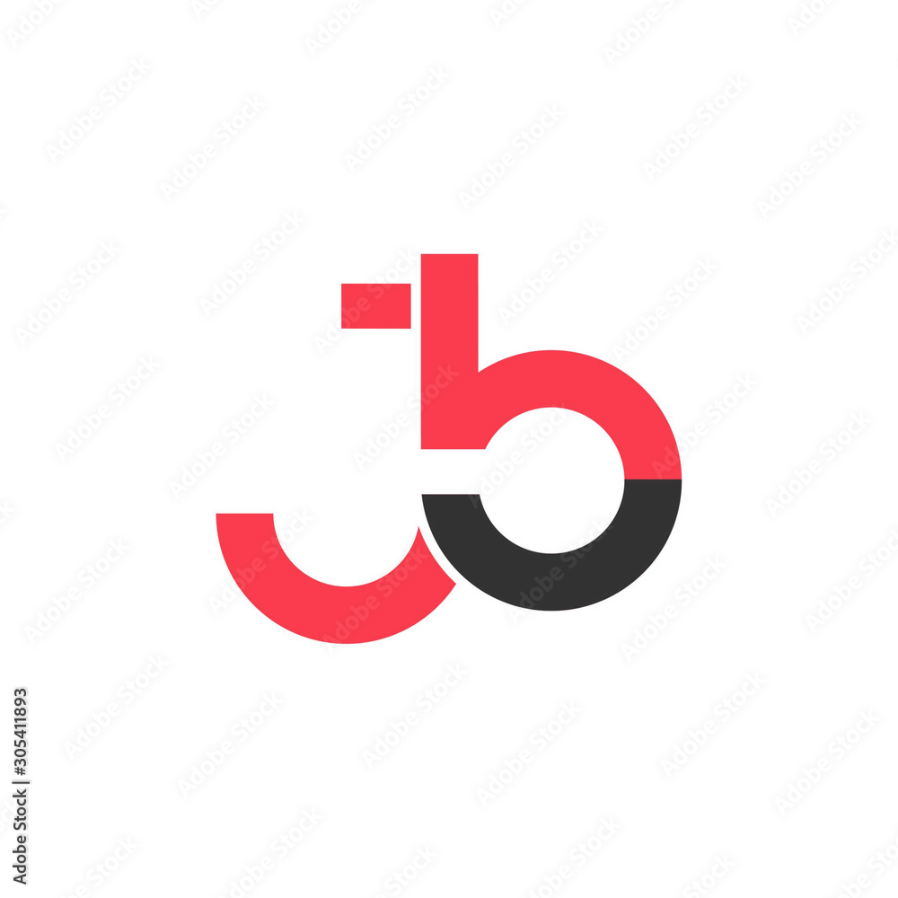 Initial letter JB lowercase logo design template.Can be used for workflow layout template, banner, marketing, infographics. Initial letter JB lowercase logo design template.Can be used for workflow layout template, banner, marketing, infographics.
