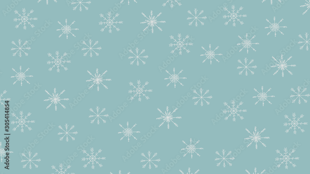 Snowflakes on blue background. Christmas and new year design Snowflakes on blue background. Christmas and new year design