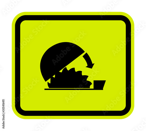 Symbol Use Adjustable Guard Isolate On White Background,Vector Illustration EPS.10
