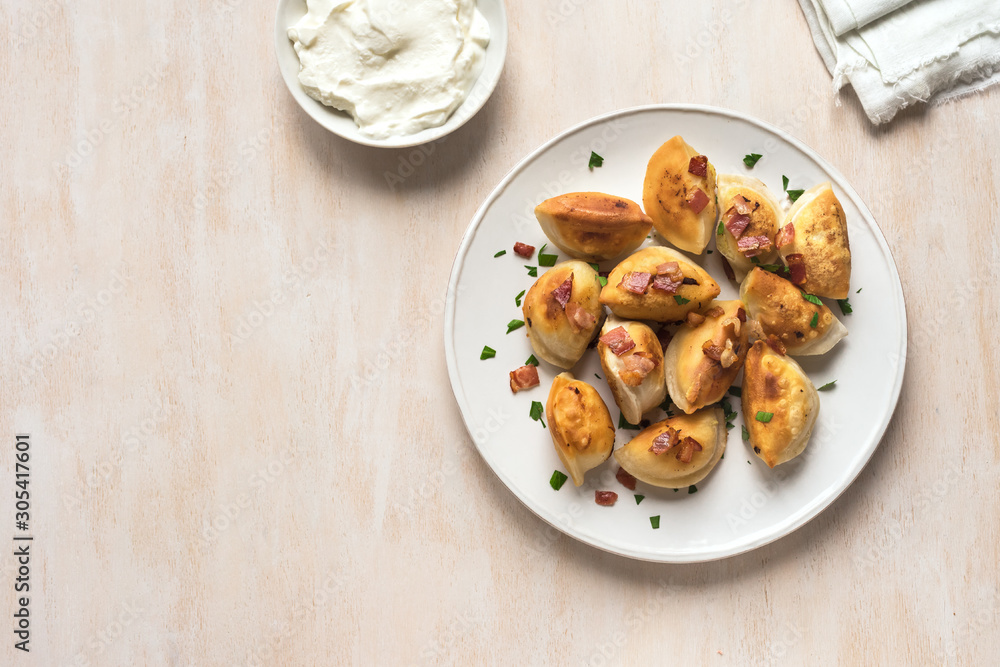 Fried dumplings, pierogi Fried dumplings, pierogi