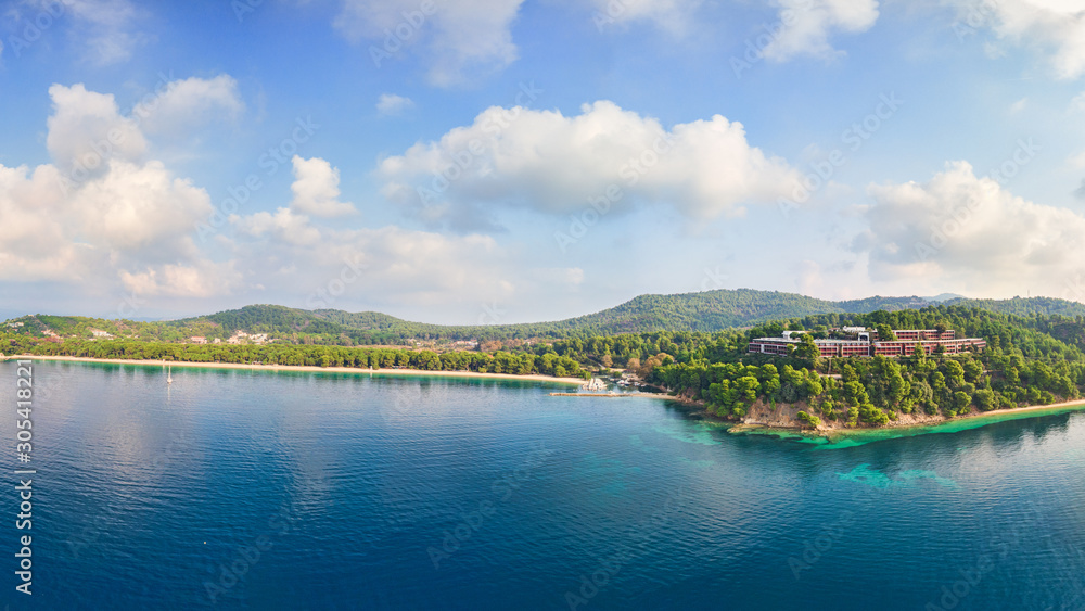Fototapeta premium The beach Koukounaries in Skiathos, Greece
