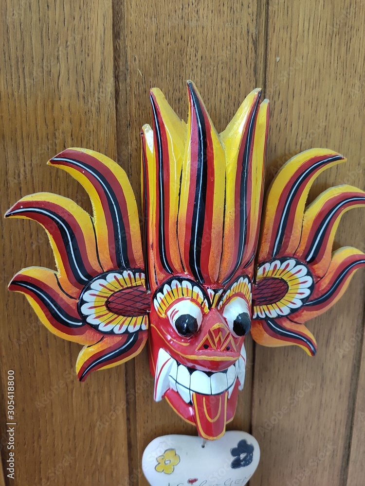 Sri lankan wooden mask