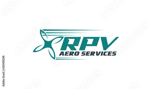 RPV with drone logo design inspiration