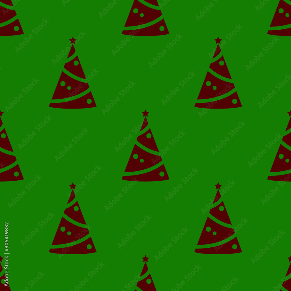 Merry Xmas and New Year background. Seamless pattern with Christmas trees. Can be used for wallpaper, pattern fills, textile, web page background, surface textures, gift paper, postal packaging Merry Xmas and New Year background. Seamless pattern with Christmas trees. Can be used for wallpaper, pattern fills, textile, web page background, surface textures, gift paper, postal packaging