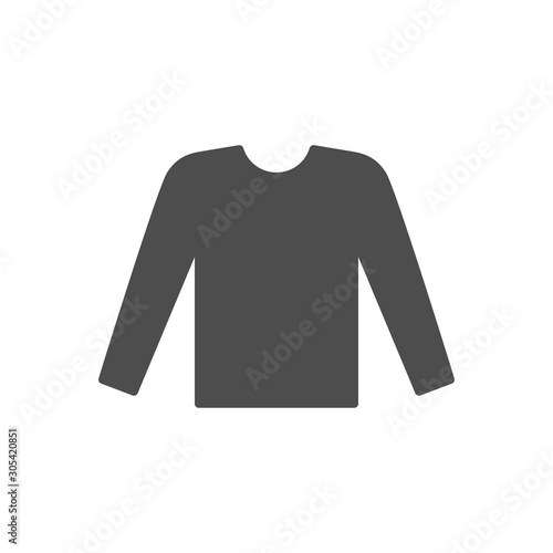 Male long sleeve glyph icon