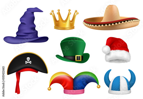 Vászonkép Carnival hats
