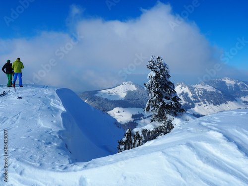 Auf dem Spitzstein (Chiemgauer Alpen) im Winter photo