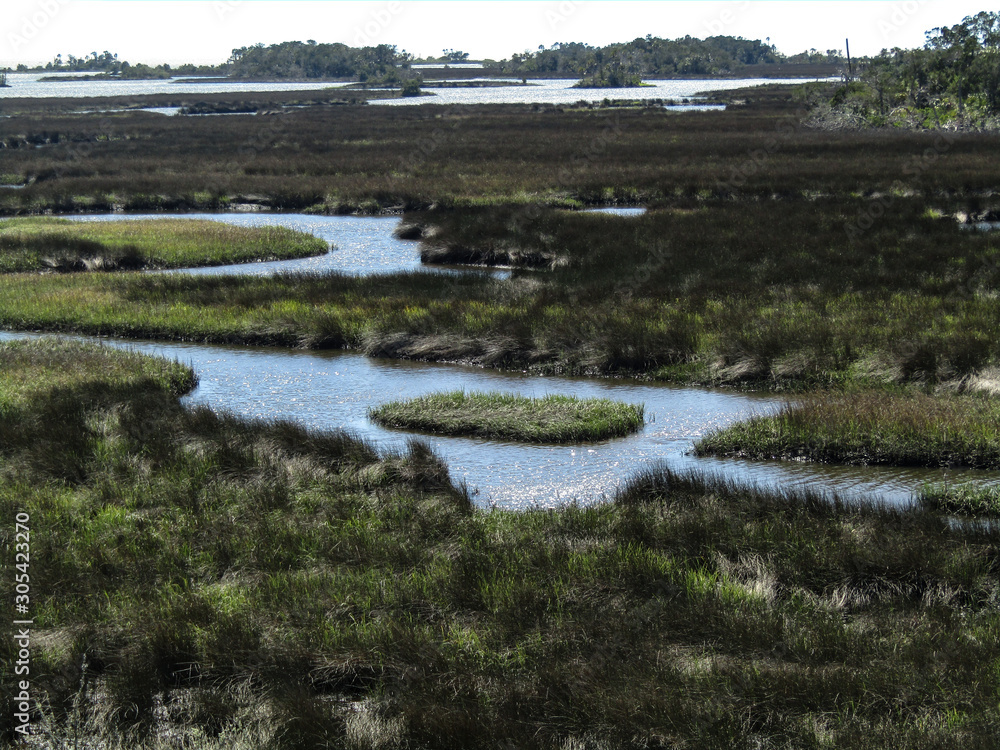 Florida Gulf of Mexico coastal inlet