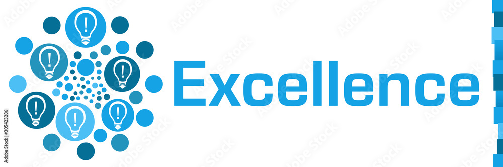 Excellence Blue Dots Circular Bulbs Left Excellence Blue Dots Circular Bulbs Left