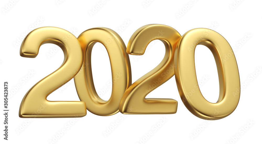 Gold 2020 new year figures Gold 2020 new year figures