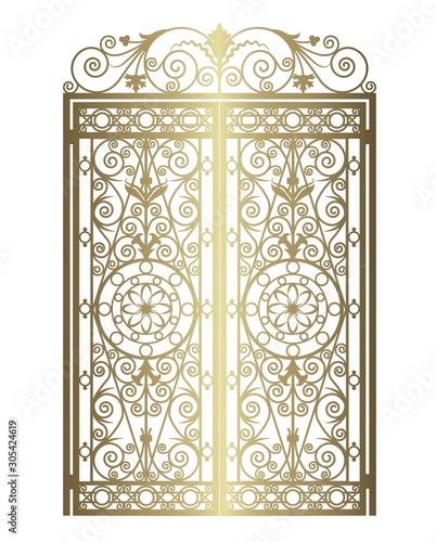 golden forged gate