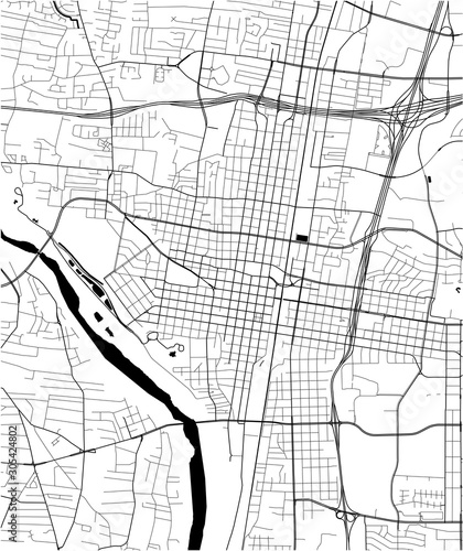 map of the city of Albuquerque, USA