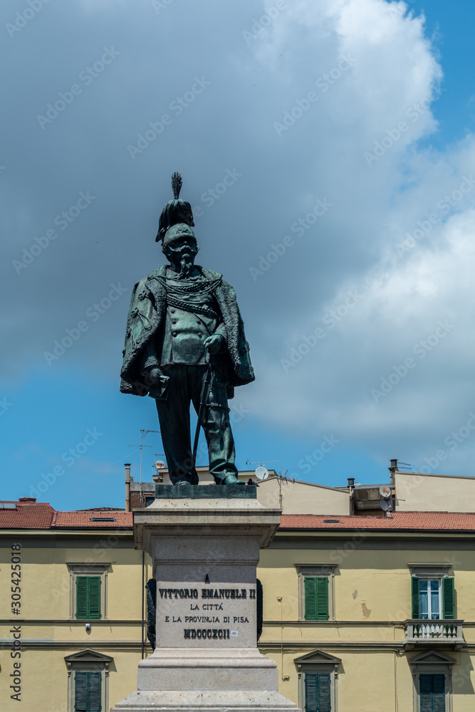 Statue of Vittorio Emanuele II in Pisa