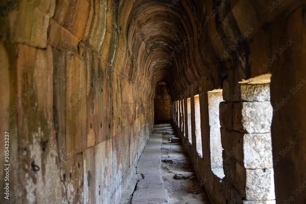 Obraz premium Preah Vihear ancient Khmer temple ruins famous landmark in Cambodia