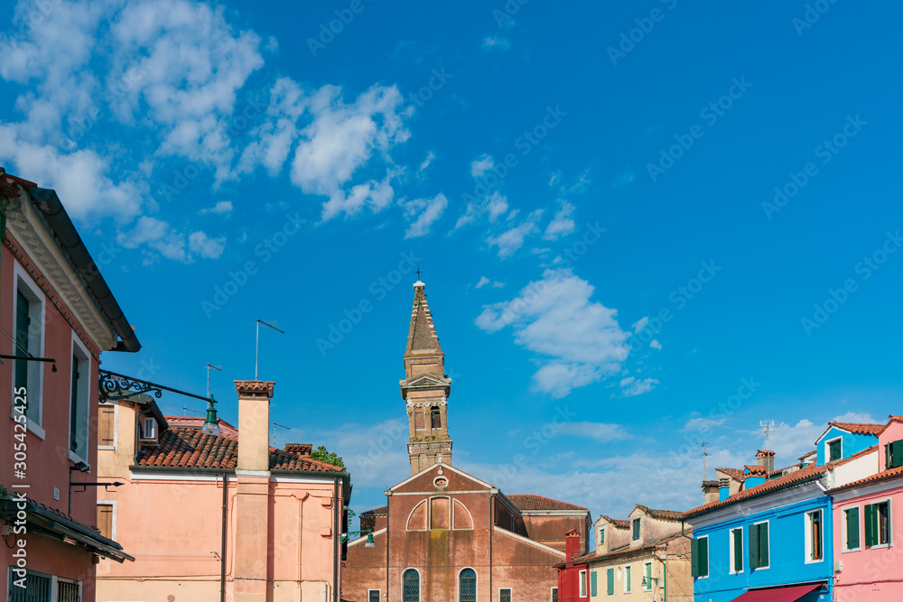 Obraz premium ブラーノ島のカラフルな家