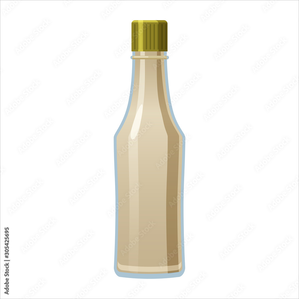 Glass bottle of Mayonnaise with screw cup Glass bottle of Mayonnaise with screw cup