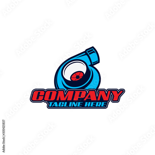 Auto Car Turbocharger Logo Vector Template
