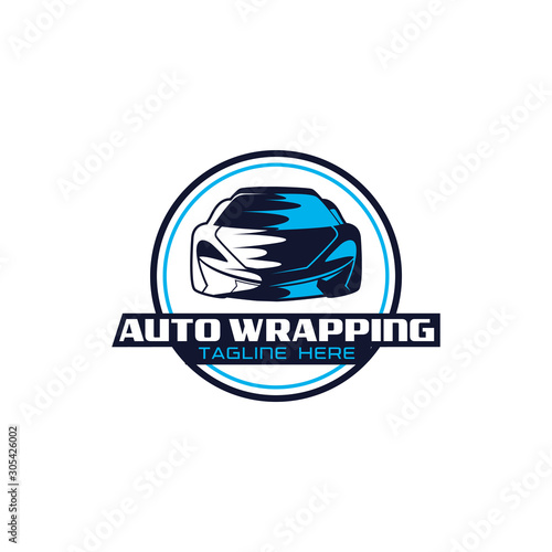 Auto Wrapping Car Logo Vector Template