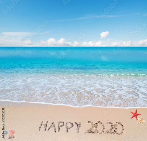 happy 2020 at the beach