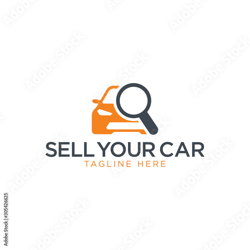 Sell Your Car Logo Vector Template